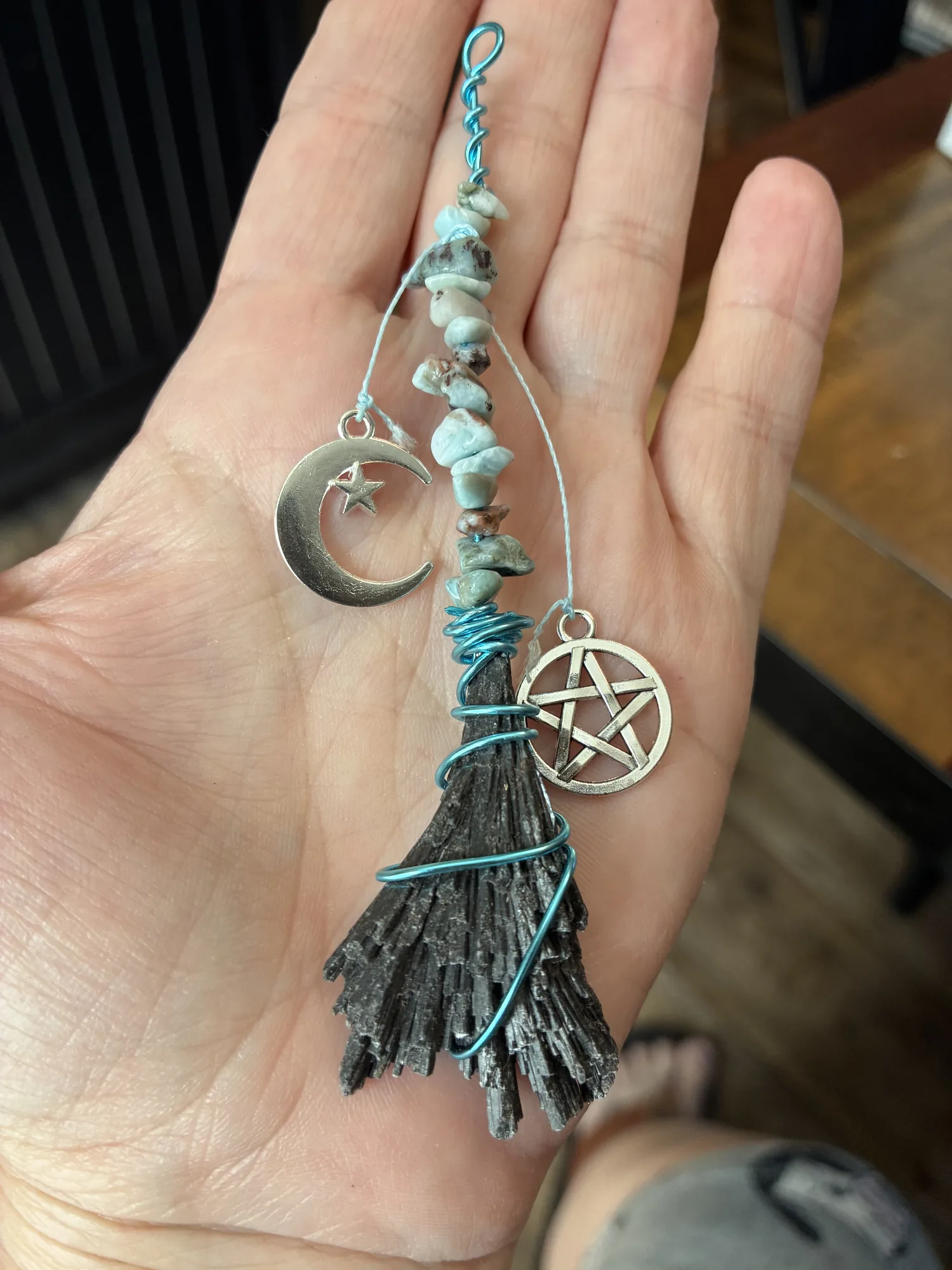 Larimar Kyanite Broom